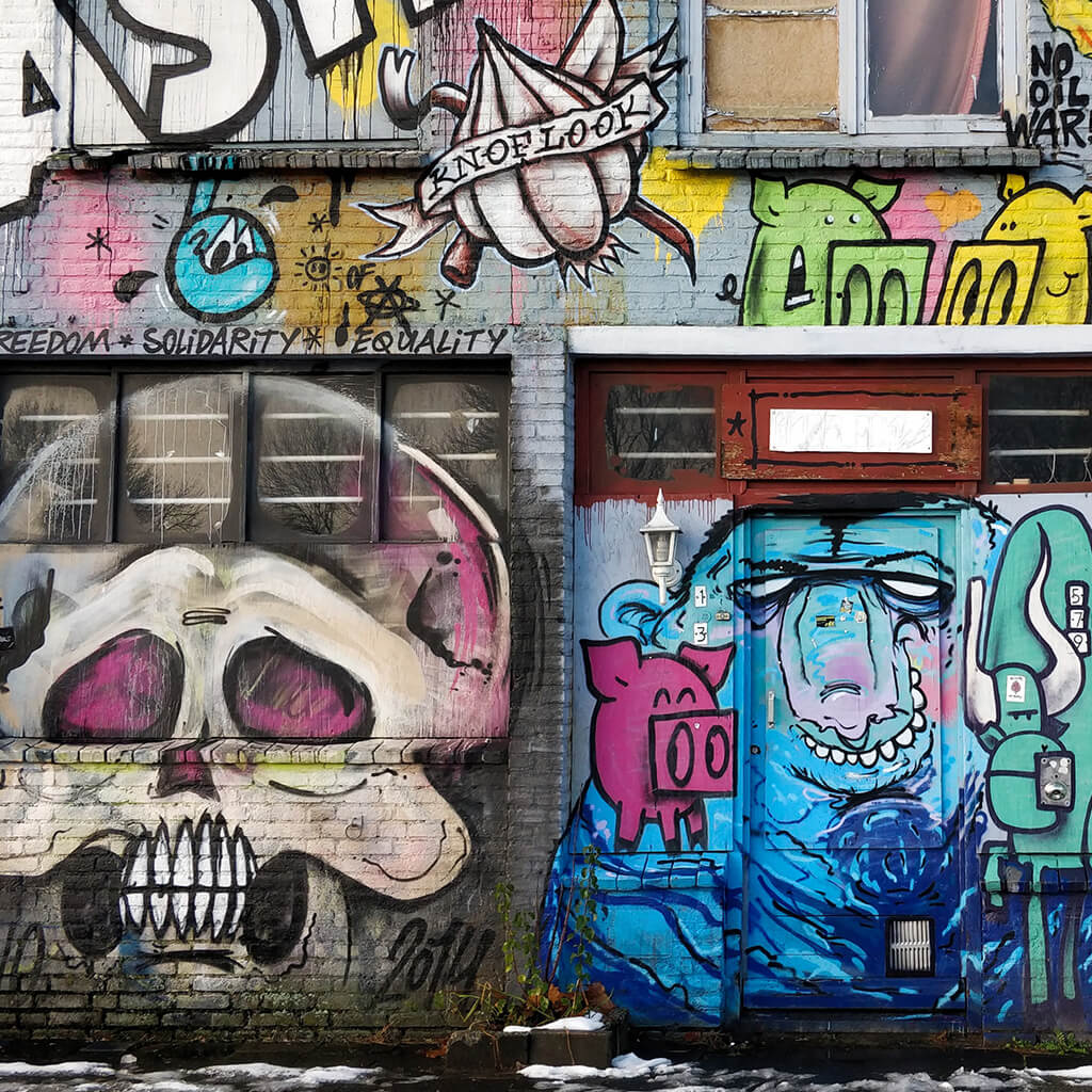Murale kojarzone jednoznacznie z kulturą hip-hop
